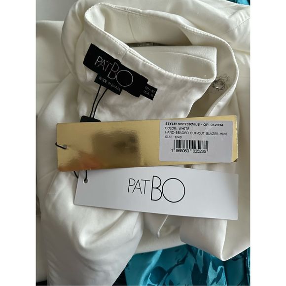 PATBO HAND-BEADED CUT-OUT BLAZER MINI DRESS - Picture 12 of 13